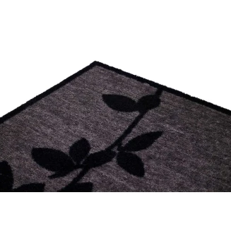 Sdim Πατάκι Εισόδου Μοκέτα με Αντιολισθητικό Υπόστρωμα Ambiance 980 Leaves Grey 50x75εκ. Πάχους 8mm