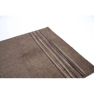 Πατάκι Εισόδου Μοκέτα με Αντιολισθητικό Υπόστρωμα Walk & Wash 084 Lucky Lines Beige  67x80εκ Πάχους 8mm Sdim