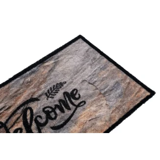 Πατάκι Εισόδου Μοκέτα με Αντιολισθητικό Υπόστρωμα Vision 162 Welcome Stone 40x80εκ Πάχους 8mm Sdim