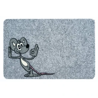 Πατάκι Εισόδου Μοκέτα Flocky 069 Happy Mouse 40x60εκ Πάχους 5mm Sdim