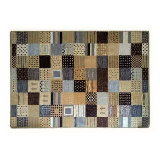 Μοκέτα Με Αντιολισθητικό Υπόστρωμα 200x300 Sdim Patchwork 002 Γκρί-Καφέ