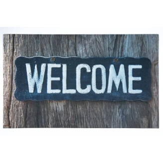 Αντιολισθητικό Πατάκι Εισόδου Gallery 008 Welcome Grain 45x75εκ Πάχους 6mm Sdim