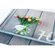 Sdim Αντιολισθητικό Πατάκι Εισόδου Gallery 011 Flowerpot Home Beige 45x75εκ. Πάχους 6mm