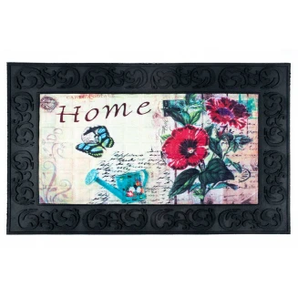 Αντιολισθητικό Πατάκι Εισόδου Venga 002 Home Flowers 45x75εκ Πάχους 6mm Sdim