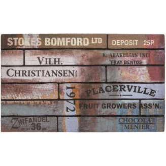 Αντιολισθητικό Πατάκι Εισόδου Ecomat 038 Scrapwood Vintage 45x75εκ Sdim