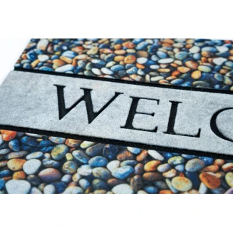 Αντιολισθητικό Πατάκι Εισόδου Ecomat 001 Welcome Pebbles 45x75εκ Sdim