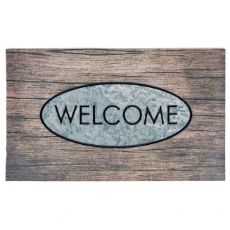 Αντιολισθητικό Πατάκι Εισόδου Ecomat 014 Welcome Wood 45x75εκ Sdim