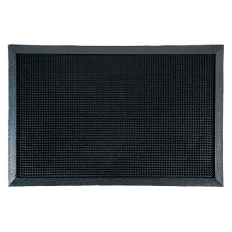 Αντιολισθητικό Πατάκι Εισόδου από Καουτσούκ Finger Tip Black 46x70εκ Sdim