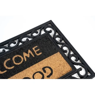 Πατάκι Εισόδου από Κοκοφοίνικα  και Καουτσούκ με Αντιολισθητικό Υπόστρωμα Impala 075 Welcome Goodbye  45x75εκ Sdim