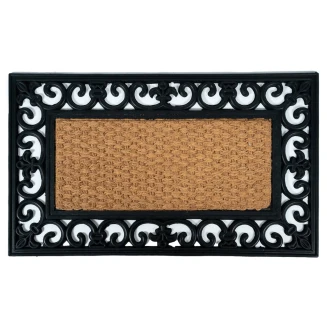 Πατάκι Εισόδου από Κοκοφοίνικα  και Καουτσούκ με Αντιολισθητικό Υπόστρωμα Gazelle 100 Rectangle 45x75εκ Sdim