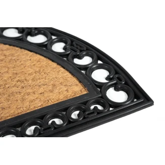 Ημικυκλικό Πατάκι Εισόδου από Κοκοφοίνικα  και Καουτσούκ με Αντιολισθητικό Υπόστρωμα Gazelle 200 Half Round 45x75εκ Sdim