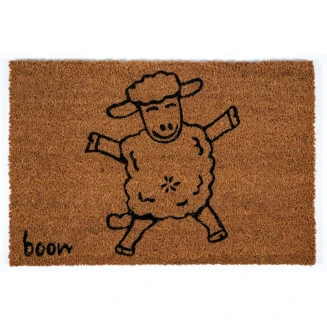 Πατάκι Εισόδου από Κοκοφοίνικα με Αντιολισθητικό Υπόστρωμα Freestyle 100 Sheep 40x60εκ Sdim