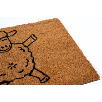 Πατάκι Εισόδου από Κοκοφοίνικα με Αντιολισθητικό Υπόστρωμα Freestyle 100 Sheep 40x60εκ Sdim