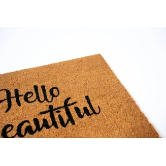 Πατάκι Εισόδου από Κοκοφοίνικα με Αντιολισθητικό Υπόστρωμα Freestyle 890 Hello Beautiful 40x60εκ Sdim