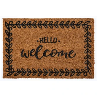 Πατάκι Εισόδου από Κοκοφοίνικα με Αντιολισθητικό Υπόστρωμα Finesse 475 Hello Welcome 40x60εκ Sdim