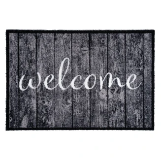 Πατάκι Εισόδου Μοκέτα με Αντιολισθητικό Υπόστρωμα Lima 001 Welcome 50x75εκ Πάχους 8mm Sdim