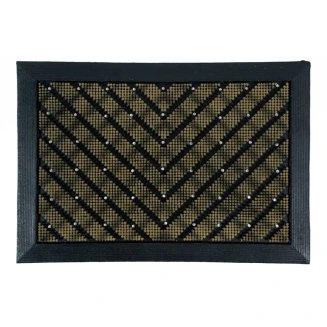 Πατάκι Εισόδου από Καουτσούκ με Αντιολισθητικό Υπόστρωμα V Power 017 Beige 60x80εκ Sdim