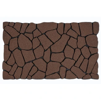 Αντιολισθητικό Πατάκι Εισόδου Ecomat 012 Brown Cleanscrape Flagstone 45x75εκ Sdim