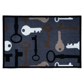 Πατάκι Εισόδου Μοκέτα με Αντιολισθητικό Υπόστρωμα Mondial 011 Keys 50x75εκ Πάχους 8mm Sdim