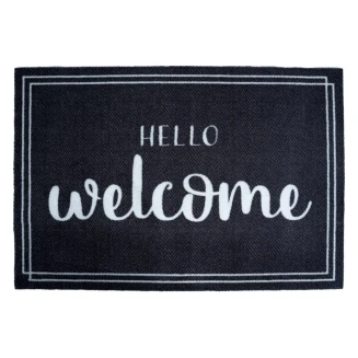 Πατάκι Εισόδου Μοκέτα με Αντιολισθητικό Υπόστρωμα Mondial 060 Hello Welcome 50x75εκ Πάχους 8mm Sdim