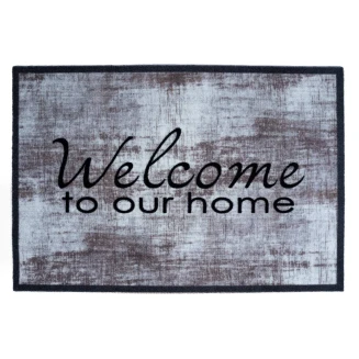 Πατάκι Εισόδου Μοκέτα με Αντιολισθητικό Υπόστρωμα Mondial 064 Welcome To Our Home 50x75εκ Πάχους 8mm Sdim