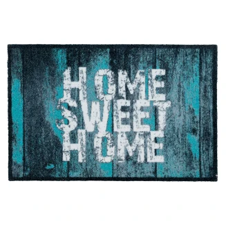 Πατάκι Εισόδου Μοκέτα με Αντιολισθητικό Υπόστρωμα Prestige 002 Home Sweet Home Πράσινο 50x75εκ Sdim