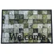 Sdim Πατάκι Εισόδου Μοκέτα με Αντιολισθητικό Υπόστρωμα Prestige 032 Welcome Tiles Πράσινο 50x75εκ.