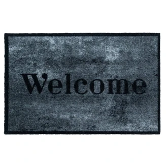 Πατάκι Εισόδου Μοκέτα με Αντιολισθητικό Υπόστρωμα Prestige 037 Welcome Concrete Γκρί 50x75εκ Sdim