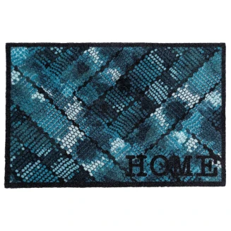 Πατάκι Εισόδου Μοκέτα με Αντιολισθητικό Υπόστρωμα Prestige 039 Home Blue Texture Μπλε 50x75εκ Sdim