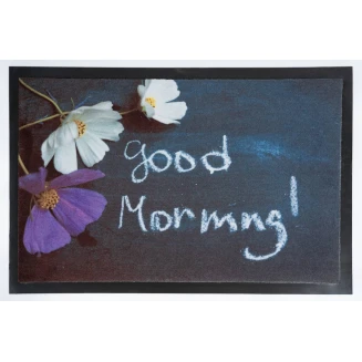 Πατάκι Εισόδου Μοκέτα με Αντιολισθητικό Υπόστρωμα Image 059 Good Morning 45x75εκ Πάχους 6mm Sdim