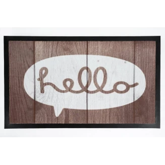 Πατάκι Εισόδου Μοκέτα με Αντιολισθητικό Υπόστρωμα Image 063 Hello 45x75εκ Πάχους 6mm Sdim