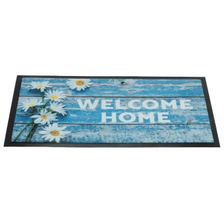 Πατάκι Εισόδου Μοκέτα με Αντιολισθητικό Υπόστρωμα Image 159 Welcome Home Daisies 45x75εκ Πάχους 6mm Sdim