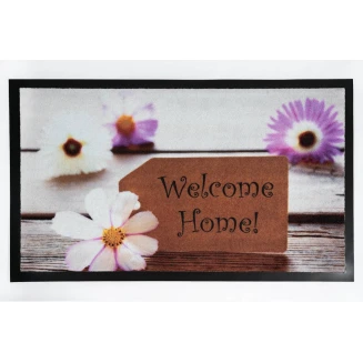 Πατάκι Εισόδου Μοκέτα με Αντιολισθητικό Υπόστρωμα Image 160 Blossems Pink 45x75εκ Πάχους 6mm Sdim