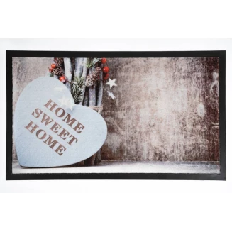 Πατάκι Εισόδου Μοκέτα με Αντιολισθητικό Υπόστρωμα Image 163 Home Sweet Home Brick 45x75εκ Πάχους 6mm Sdim