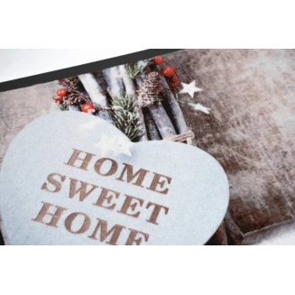 Πατάκι Εισόδου Μοκέτα με Αντιολισθητικό Υπόστρωμα Image 163 Home Sweet Home Brick 45x75εκ Πάχους 6mm Sdim