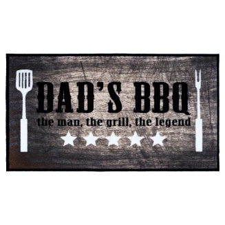 Πατάκι Κουζίνας με Αντιολισθητικό Υπόστρωμα BBQ MAT 220 Dad's BBQ The Man 67x120εκ Sdim