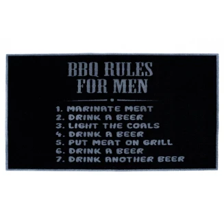 Πατάκι Κουζίνας με Αντιολισθητικό Υπόστρωμα BBQ MAT 330 BBQ Rules For Men 67x120εκ Sdim