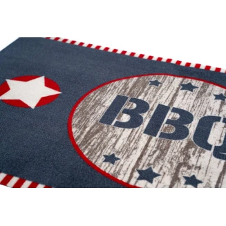 Πατάκι Κουζίνας με Αντιολισθητικό Υπόστρωμα BBQ MAT 530 BBQ 2-Stars Wood 67x120εκ Sdim