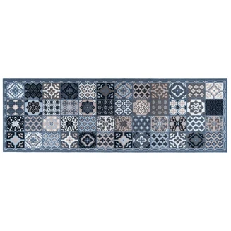 Πατάκι Κουζίνας με Αντιολισθητικό Υπόστρωμα Cook & Wash 155 Patchwork Tiles Grey 50x150εκ Sdim