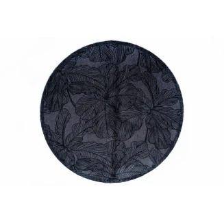 Στρογγυλό Πατάκι Κουζίνας με Αντιολισθητικό Υπόστρωμα Universal 115 Floral Anthra Φ100εκ Sdim
