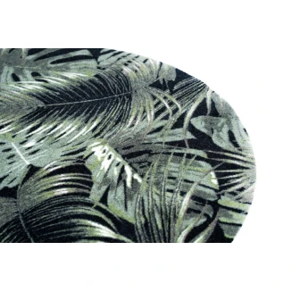 Στρογγυλό Πατάκι Κουζίνας με Αντιολισθητικό Υπόστρωμα Universal 985 Palm Leaves Φ100εκ Sdim