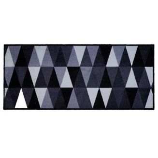 Sdim Πατάκι Κουζίνας με Αντιολισθητικό Υπόστρωμα Universal 414 Geometric Silver 67x150εκ.