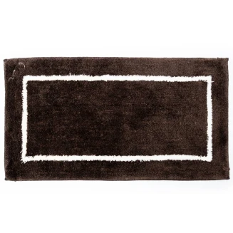 Βαμβακερό/Microfiber Αντιολισθητικό Πατάκι Μπάνιου Space 004 Brown 45x85εκ Sdim