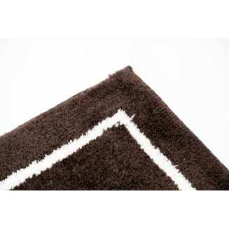 Βαμβακερό/Microfiber Αντιολισθητικό Πατάκι Μπάνιου Space 004 Brown 45x85εκ Sdim