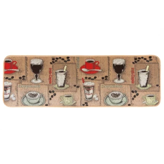 Πατάκι Κουζίνας με Αντιολισθητικό Υπόστρωμα Collage 6505 Καφέ 50x150εκ Sdim