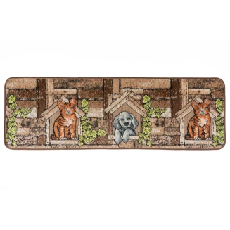 Πατάκι Κουζίνας με Αντιολισθητικό Υπόστρωμα Collage 9703 Καφέ 50x150εκ Sdim