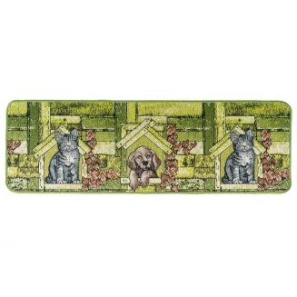 Πατάκι Κουζίνας με Αντιολισθητικό Υπόστρωμα Collage 9705 Πράσινο 50x150εκ Sdim