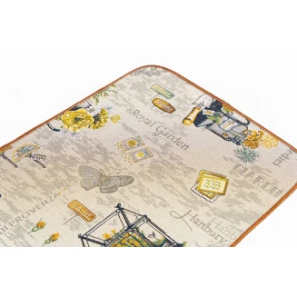 Πατάκι Κουζίνας με Αντιολισθητικό Υπόστρωμα Chalet 3304 Πορτοκαλί/Κίτρινο 54x140εκ Sdim