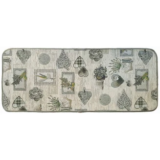 Πατάκι Κουζίνας με Αντιολισθητικό Υπόστρωμα Chalet 3401 Γκρί/Πράσινο  54x140εκ Sdim