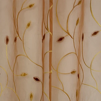 Κουρτίνα Με Τρέσα 145x280 Maison Blanche Φ999/102 Κέντημα Κεραμιδί Οργάντζα